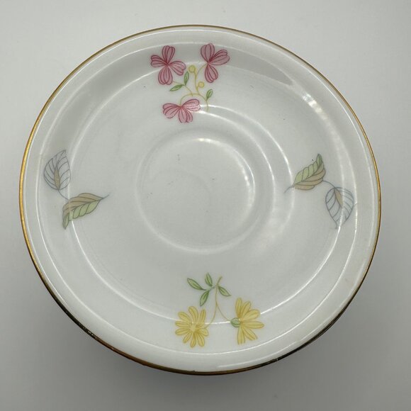 Set of 6 Winterling pattern 62 Germany 4.5” white floral saucers - Picture 4 of 6